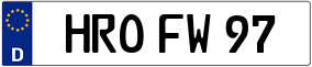 Trailer License Plate